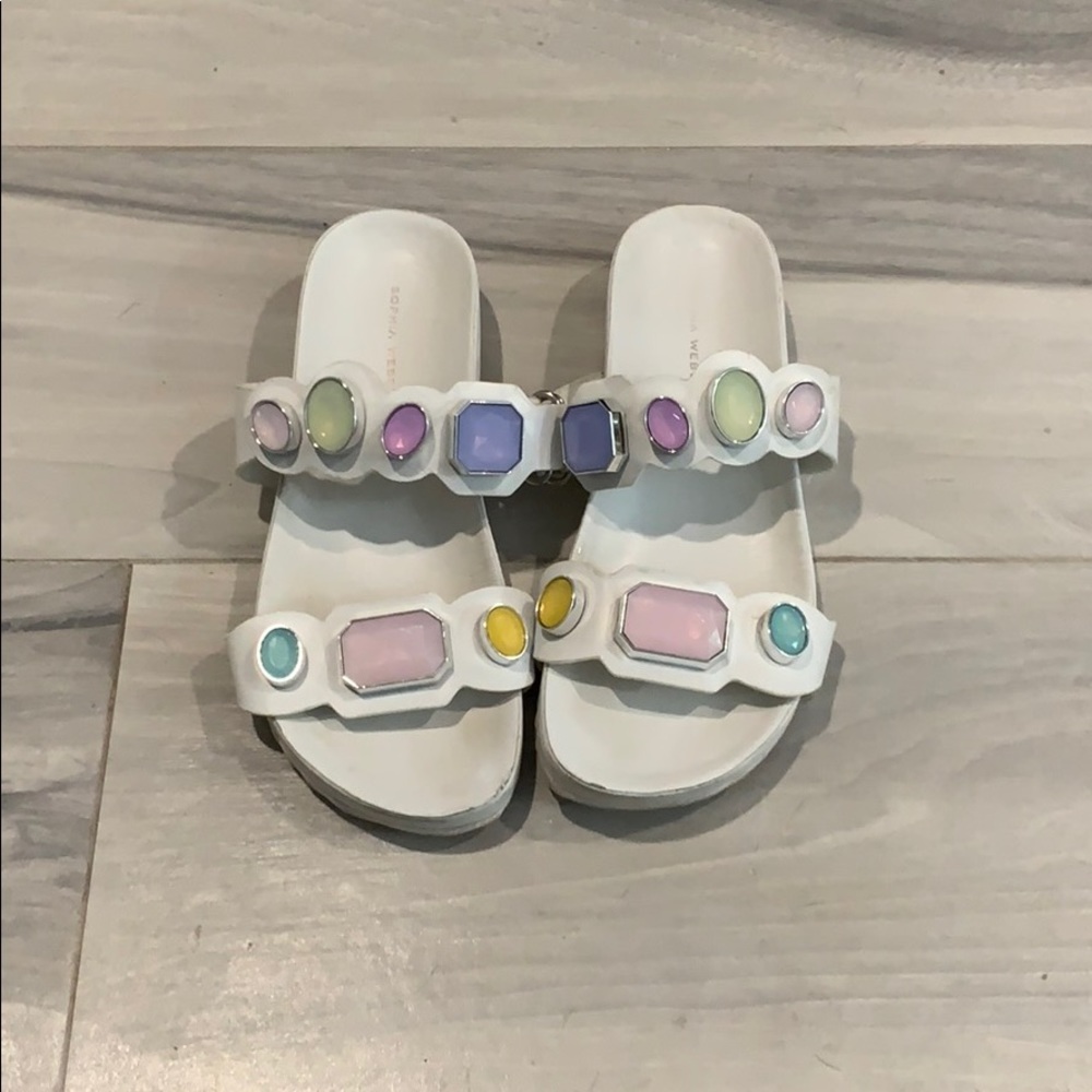 Sophia Webster Becky Jewel Slide Sandals